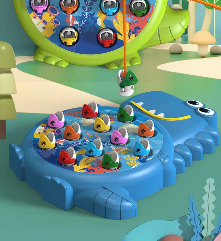 Jogo de Pesca Magnético Dino™ — Brinquedo Educativo Montessori